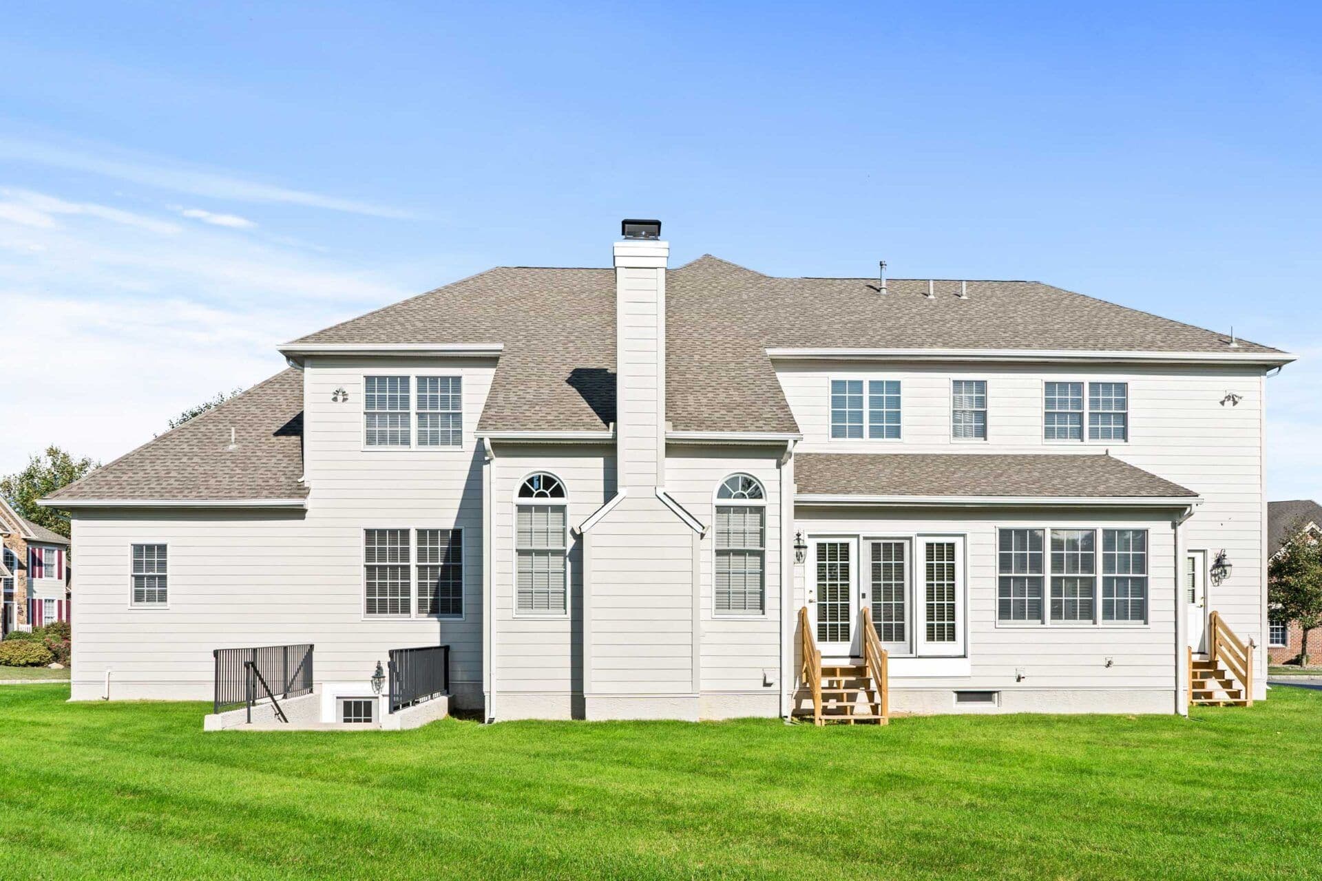 front of home with white siding
