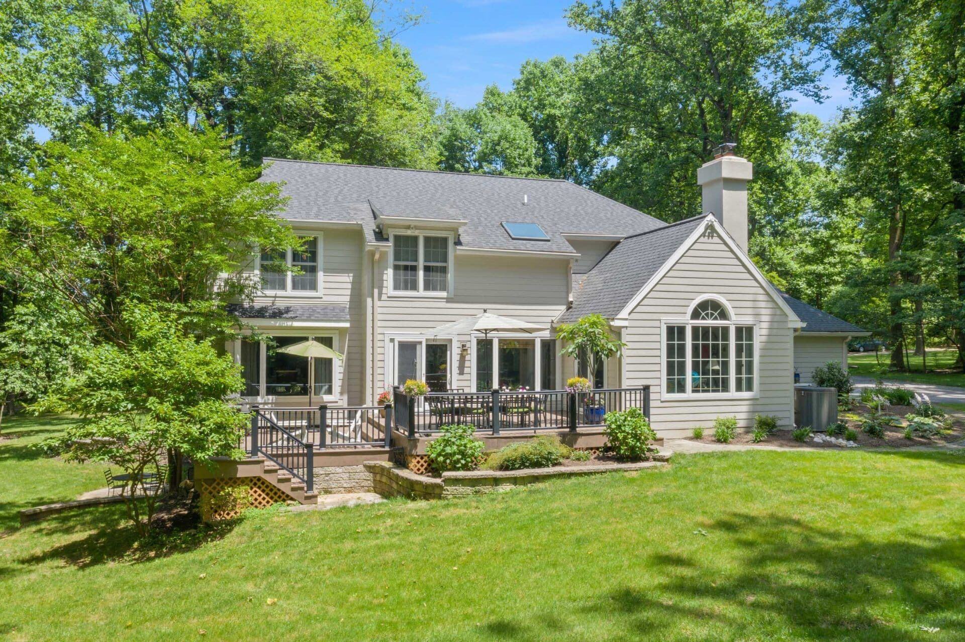 house with nice grass